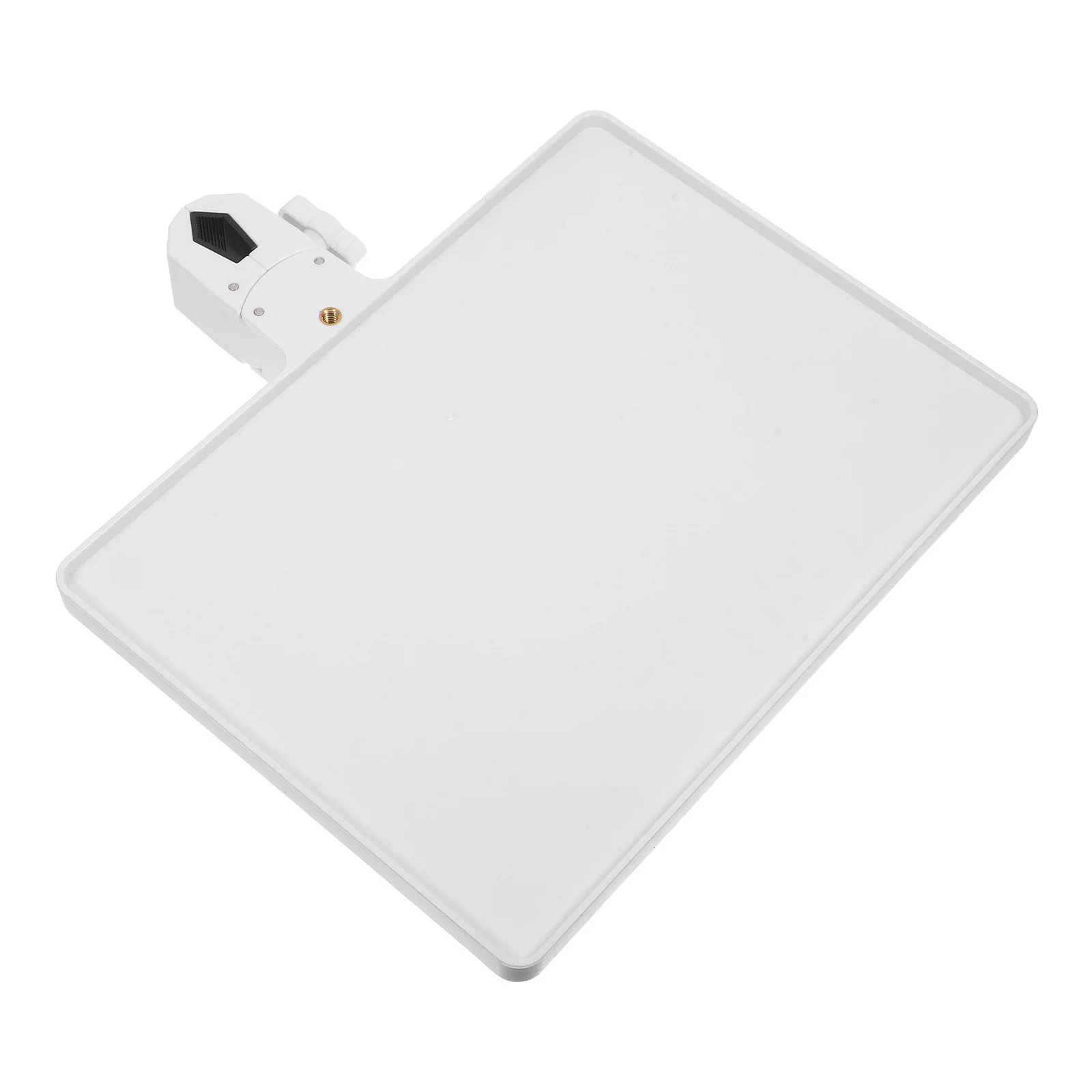 

Universal Mic Stand Sound Card Tray Adjustable Metal Shelf Clamp-on Design for Live Streaming Desktop Music