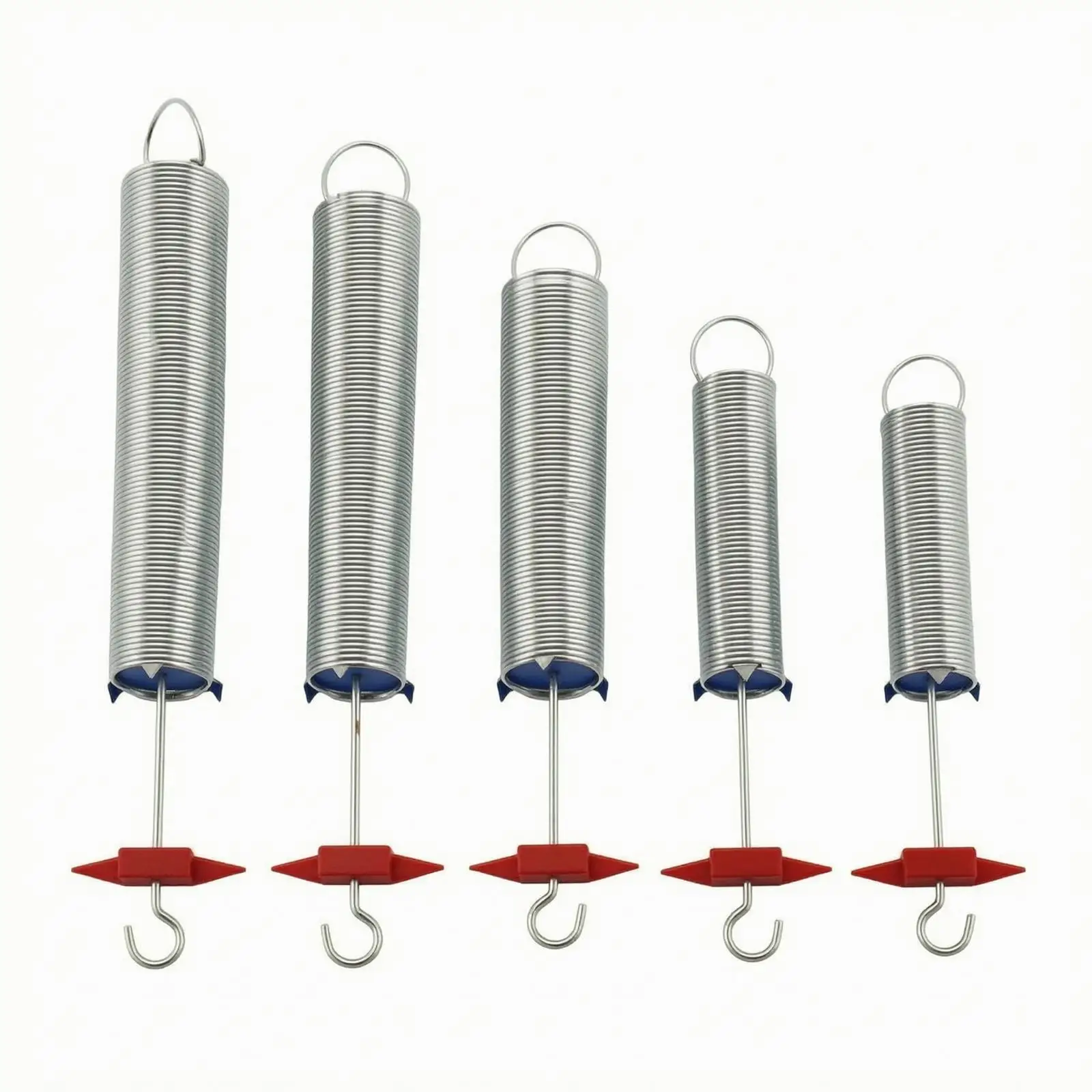 5 Pieces Hooke's Law Spring Set | Educational Teaching Component, Hooke's Law Demonstration Spring, Red Triangular Marker, for