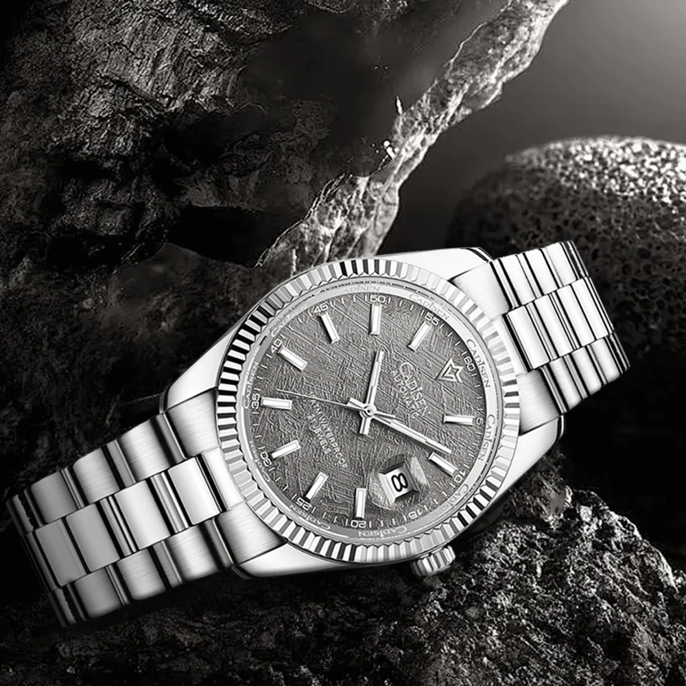 

CADISEN2025design men's business mechanical watch top AR sapphire MIYOTA 8215 fashion automatic watch men's stainless steel 100M