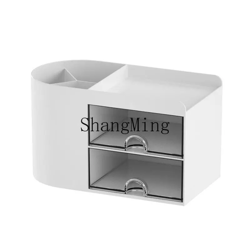 

DSA transparent drawer storage box office desktop ornament pen holder storage drawer type