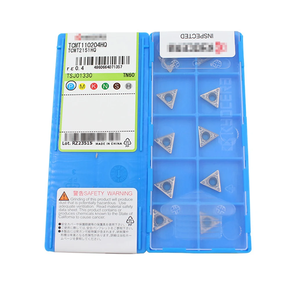 HUAZHICHUN 10pcs TCMT110202HQ TN60 TCMT110204HQ TN620 Carbide insert External Turning Tools