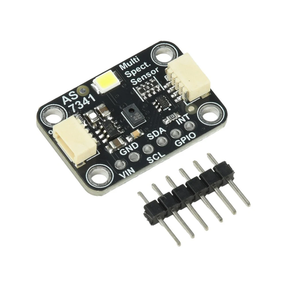 AS7341 11CH Spectral Color Sensor Breakout Board I2C 3.3V-5V Light Flicker Detection for Color Recognition Spectral Analysis