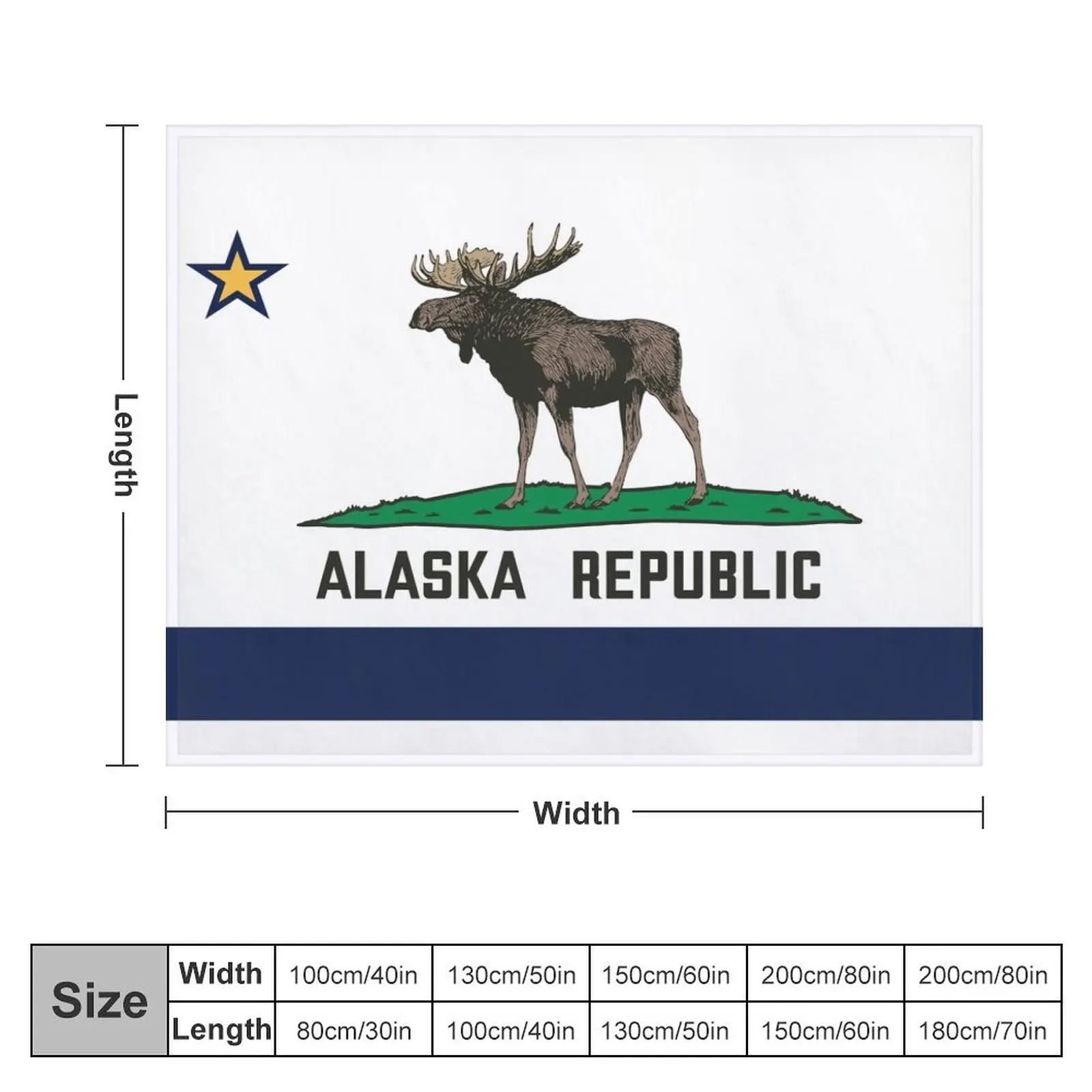 Alaska Republic - Moose Throw Blanket Quilt Soft Plaid Blankets