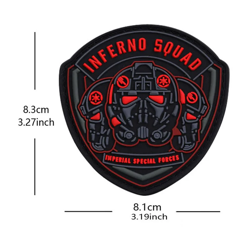 Parche INFERNO SQUAD, emblema del planeta Jedi, brazalete bordado, parches bordados para bordado de ropa