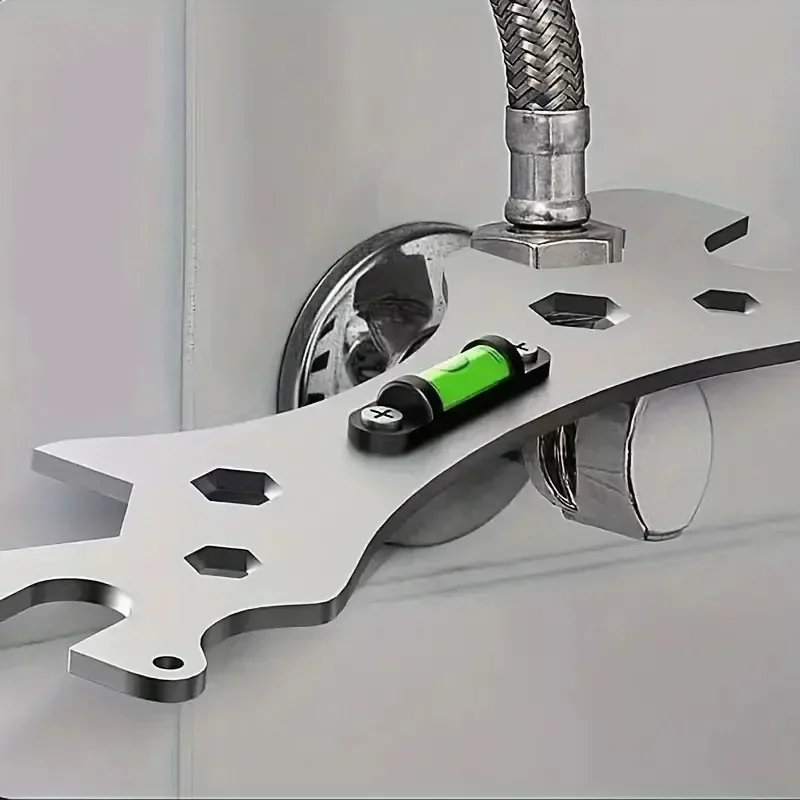 Multifunctional Wrench Bend Angle Leveling Wrench Shower Faucet Universal Repair  Bathroom Maintenance and Installation