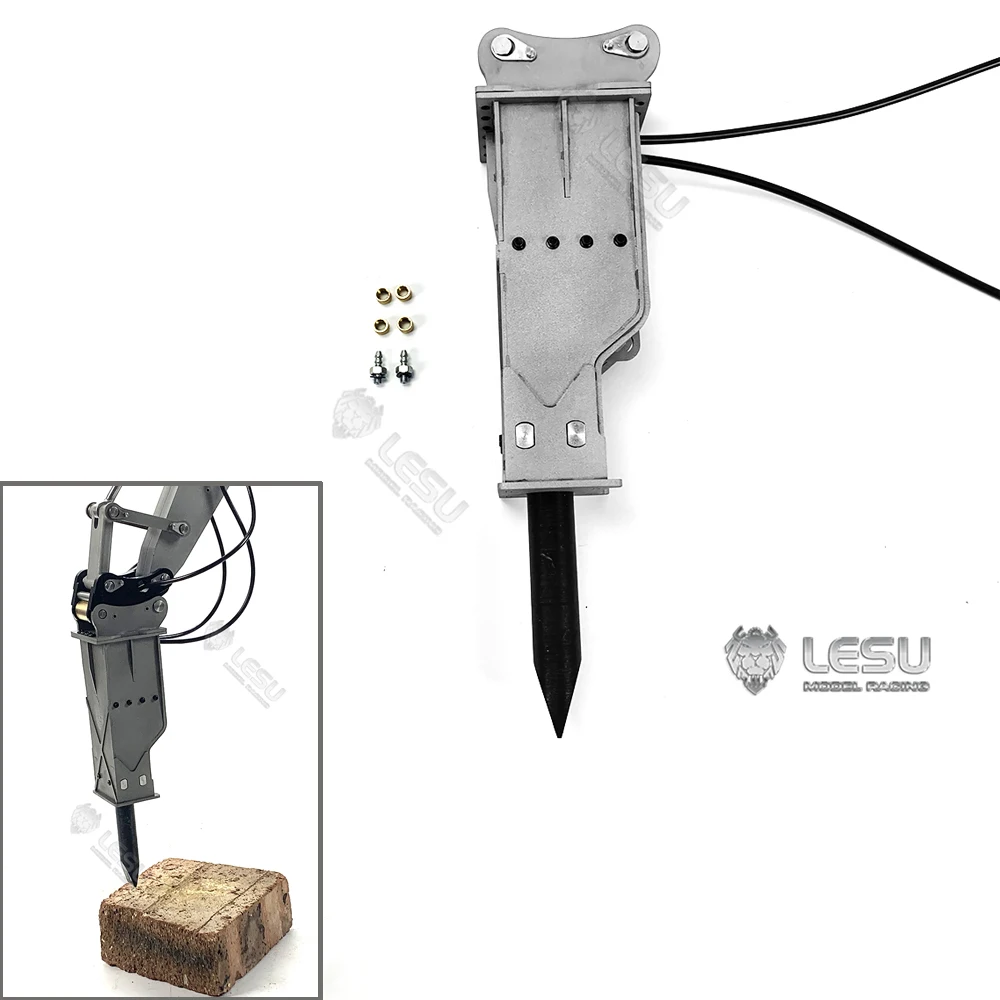

Металлический молоток LESU для гидравлического радиоуправляемого экскаватора 1/14 AC360 ET26L ET30H, запасные части для лопаты, уличные игрушки TH22103