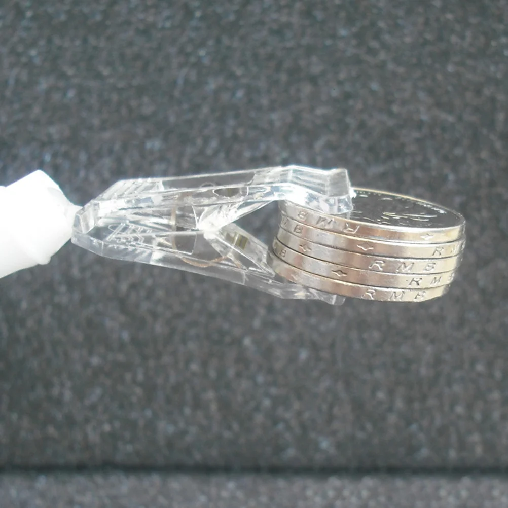 16Pcs Memo Clip Holder Table Number Photo Note Stand Clear Plastic Home Office Use Table Memo Clip Photo Holder