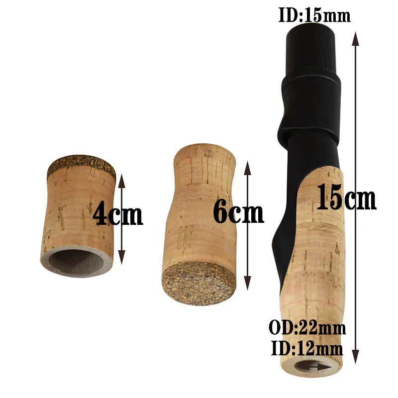 1 Set Kit/Pack EVA-Material Korkimitat-Rutengriff für Casting- und Spinnrollen – DIY-Reparatur- und Umbau-Kombi-Set-Teile – Detail 11