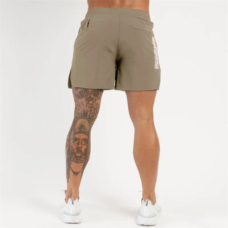 2026 New Men's Shorts Quick Drying Breathable Stretch Quarter Pants Jogger Gym Exercise Fitness Shorts