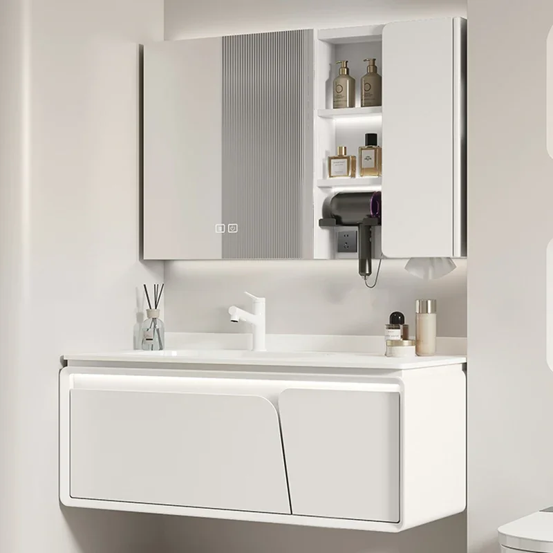 Cream Style Bathroom Vanities Storage With Sink Modern Vanity Bathroom Vanities Italian Design Bathroom Fixture Gabinetti LLBC