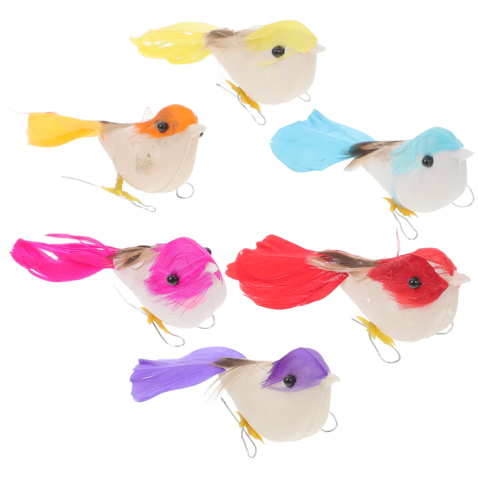 

24 Pcs Bird Ornaments Craft Birds Artificial Crafts Foam for Fake Small Figurines Imitation