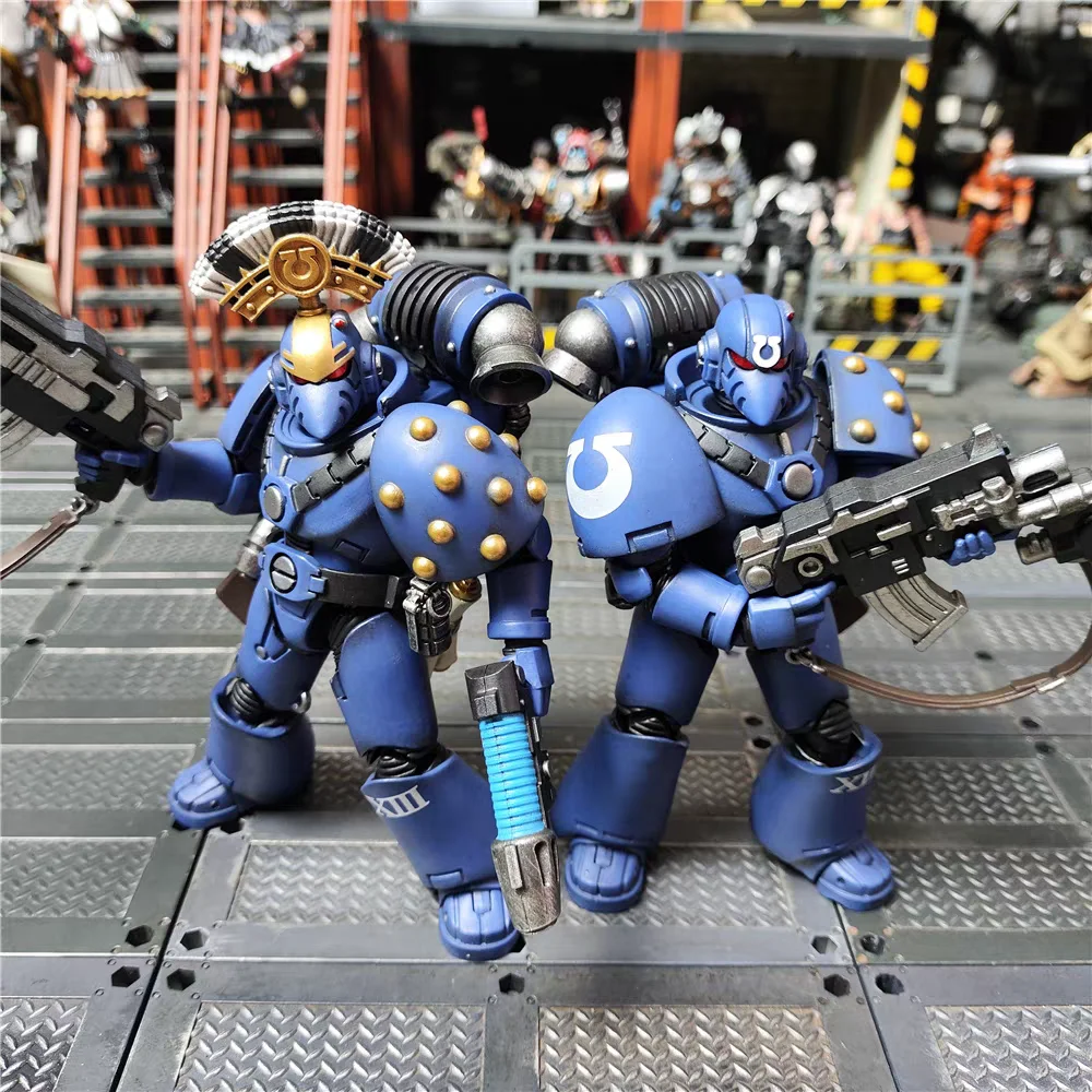 【In Stock】 JOYTOY Warhammer 40K 1/18 Action Figures Ultramarines MK VI Tactical Squad Model Toy Gift Collection Ornaments