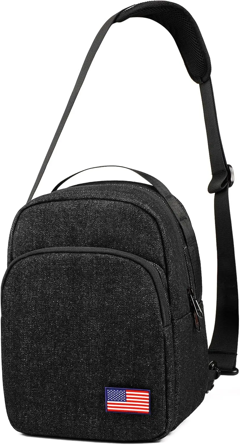 

Small Waterproof Camera Crossbody Bag for Mirrorless/DSLR Black Jean