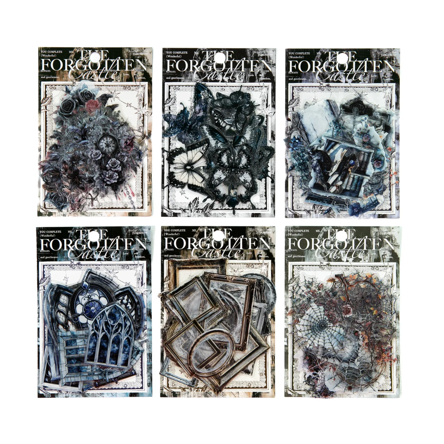 

24sets/1lot Kawaii Scrapbook Sticker The Forgotten Castle Journaling Scrapbooking Supplies Planner Decorative Stationery Sticker