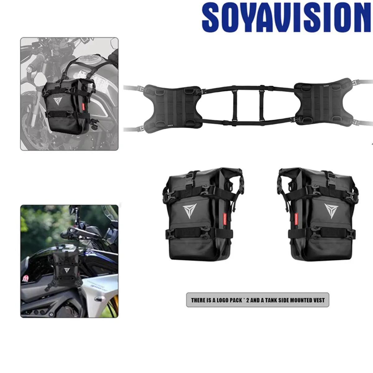

Motorcycle Fuel Tank Saddle Base Tank Side Hanging System Front Bag Mounting Base Universal for Harley BMW Honda Suzuki Yamaha