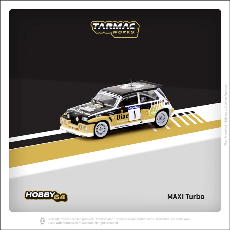 

Tarmac Works 1:64 MAXI Turbo Rallye du Var Diecast Model Car