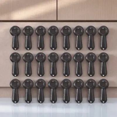 100Pcs Photo Frame Turn Button with Screw Rustproof Metal Fastener for Small Pictures Frame Hanging Tool Craft Display Use