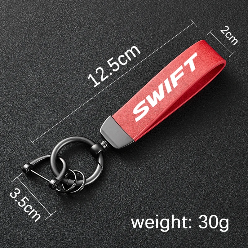 High-Grade Leather Car Keychain Holder Keyring For Suzuki Swift Sport zc33s zc31s zc72s Accessories - view 6