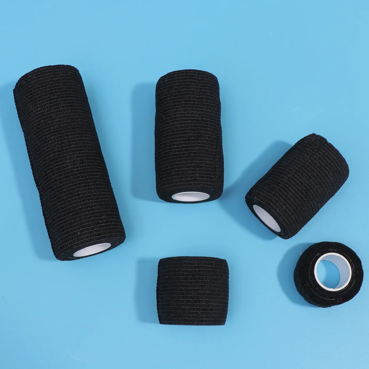 

5pcs Elastic Bandage Self Adhering Athletic Tape Sports Wrap Stretch Skin-Friendly Non-Stick Cohesive First Aid for Home