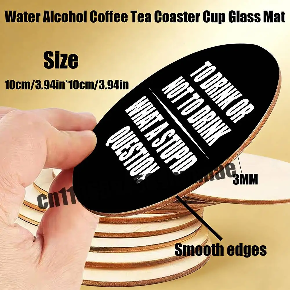 

Деревянная круглая нескользящая подставка для чашек и стаканов (10 см) – для воды, кофе, чая. Незаменима, будь то с напитком или без.