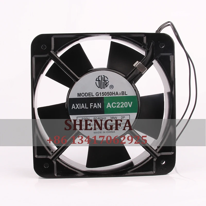 AXIAL G15050HA2BL Case Cooling Fan  AC220V 0.22A EC AC 150x150x50mm 15CM 15050 Industrial Exhaust Centrifugal