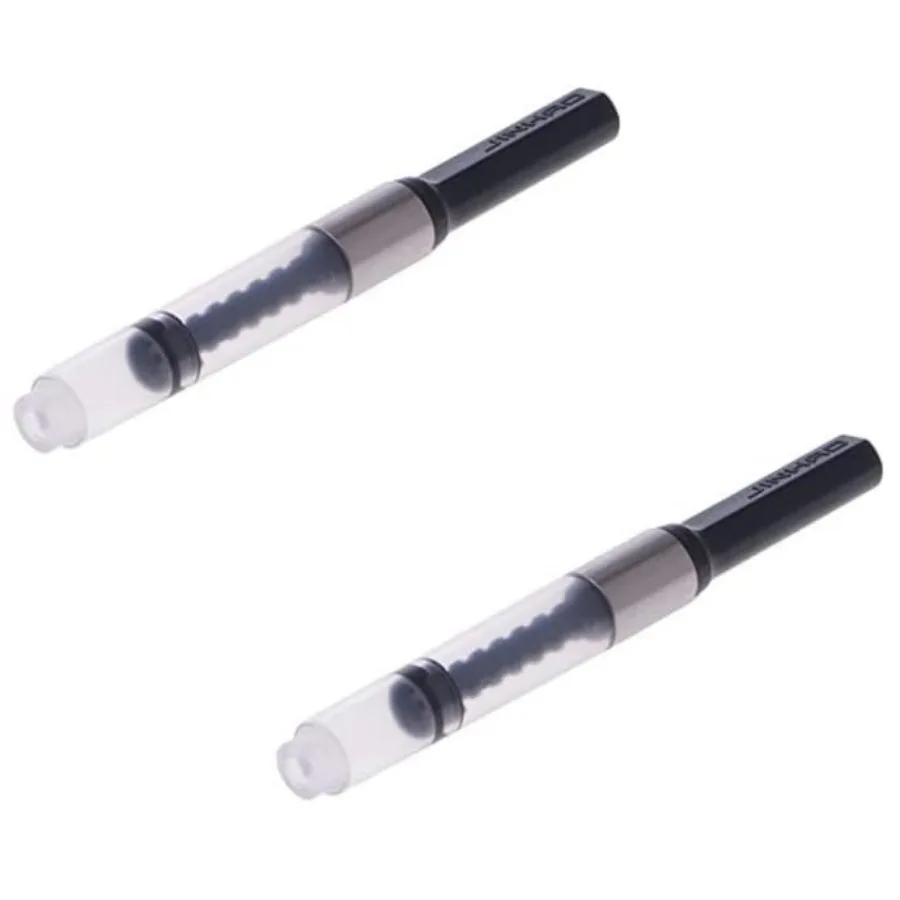 

2 шт. черные универсальные конвертеры для чернил для перьевых ручек, стандартные поршневые насосы-поглотители чернил, принадлежности для письма и коррекции, ручки