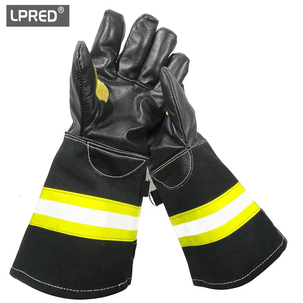 Long Type Rescue Fire Fighting Gloves Forest Fire-fighting Heat-insulating, Scald-proof and High-temperature resistant Gloves