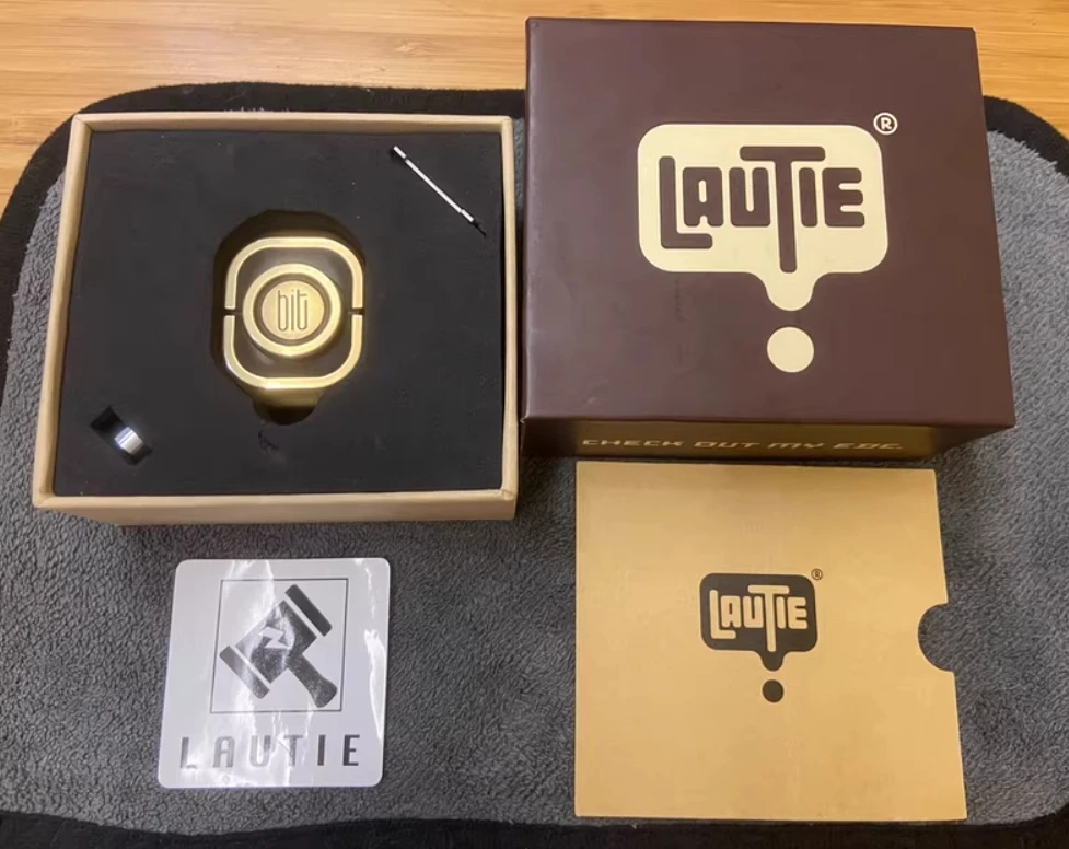 Gebruikt EDC Lautie BIT01 messing spinner fidget decompressiespeelgoed