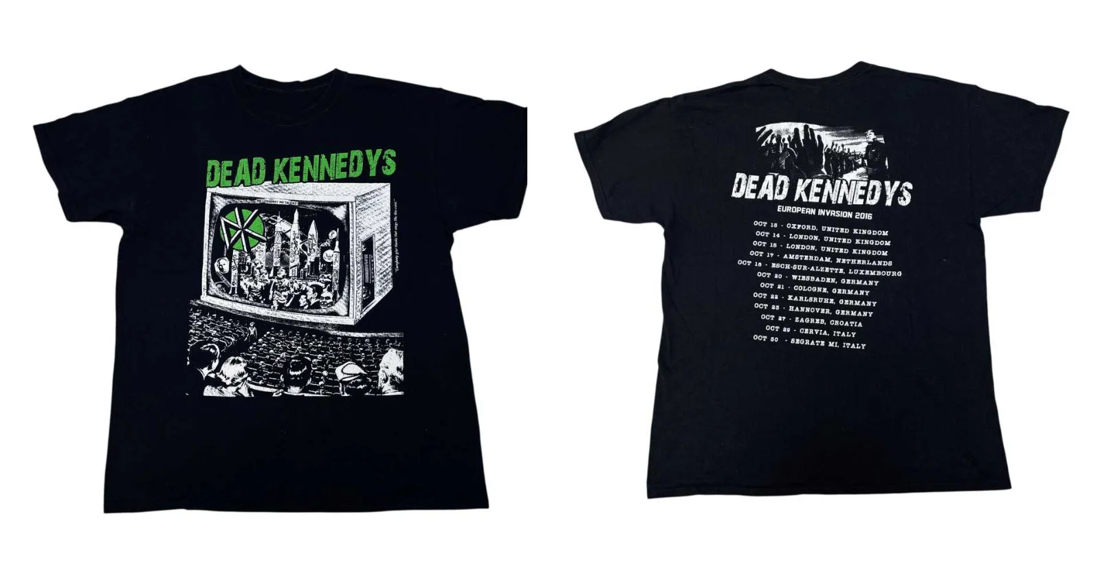 Dead Kennedys Shirt Music T Shirt Cotton Men Size S-4XL 2 SIDE