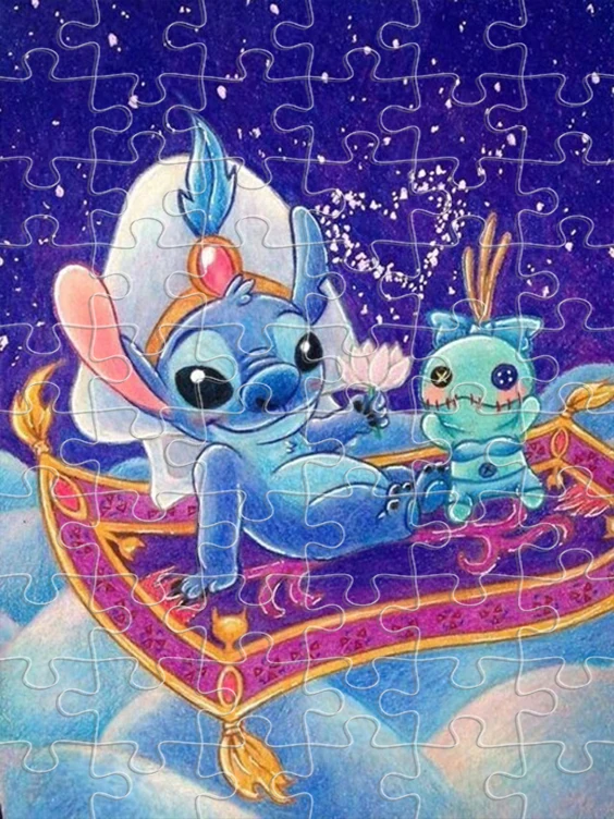 1000 Piece Puzzle Disney Movie Lilo & Stitch Diy Cartoon Creative Jigsaw Puzzles Creativity Imagine Toys Birthday Gifts for Kids