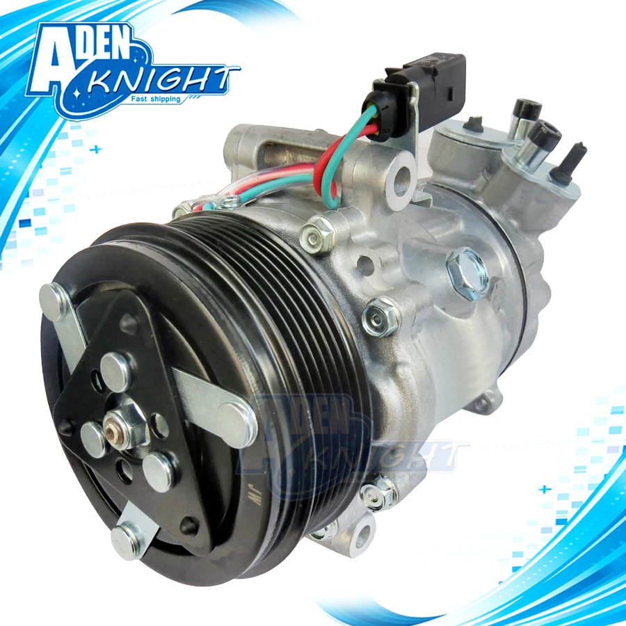 Sanden SD6V12 Auto A/c Ac Compressor For AUDI SKODA VOLKSWAGEN 6RF820803C 6R0820803B 5U0820803F 0053612353 0282909253 6PK 110mm