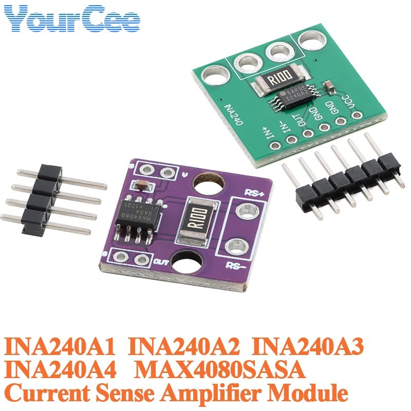 5pcs/1pc Current Detection Amplifier Module INA240A1 INA240A2 INA240A3 INA240A2 Bidirectiona Current Acquisition Monitor MAX4080