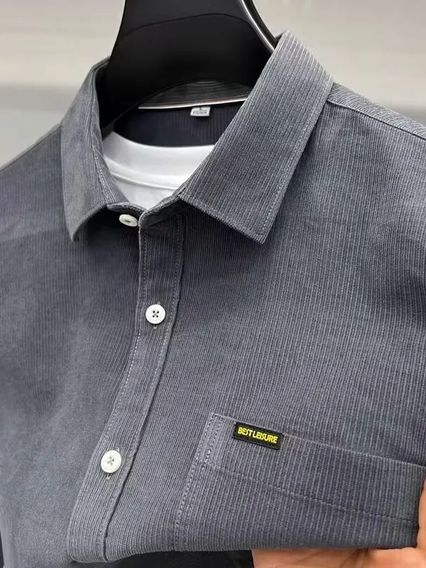 

Мужская вельветовая рубашка в стиле ретро, повседневная, универсальная, модная, для весны и осени, новая коллекция