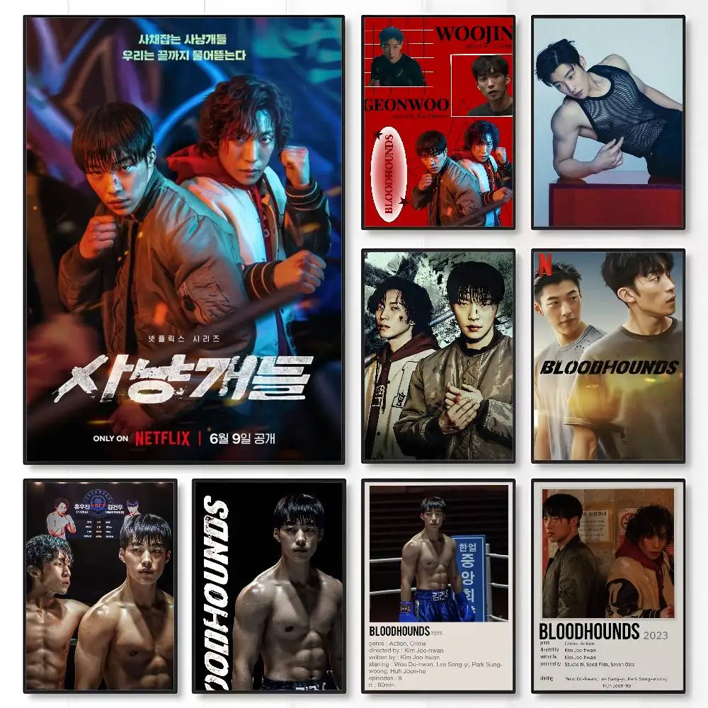 ملصق الفيلم Bloodhounds لزجة جدار الفن الطباعة مقاوم للماء غرفة المعيشة المنزلي غرفة بار ديكور جمالي