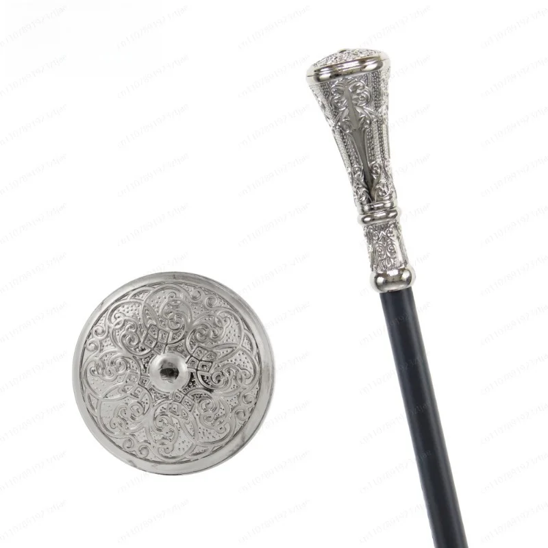 White Round-Head Vintage Walking Stick – Cosplay Photo Prop & Stage Staff for Women