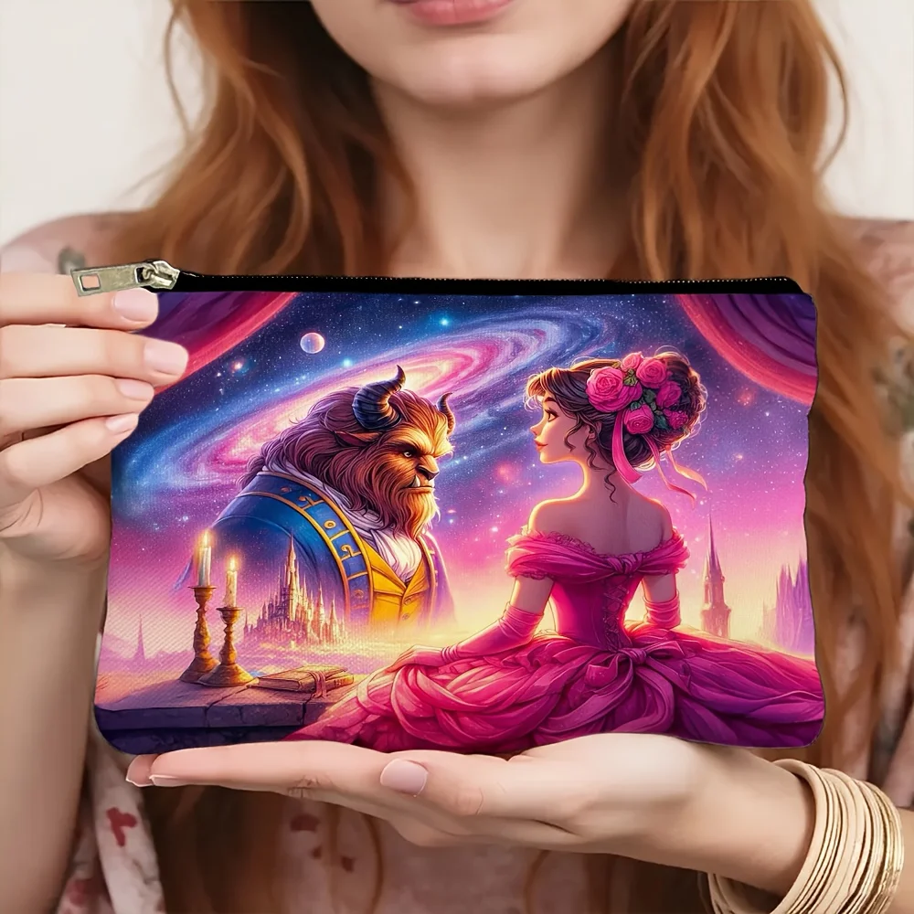 قطعة واحدة من حقيبة القابض النسائية ذات الطابع الكرتوني لفيلم ديزني الكلاسيكي، حقيبة تخزين المجوهرات، حقيبة تخزين مثالية بسحاب للسفر - هدية عيد ميلاد ممتعة #2