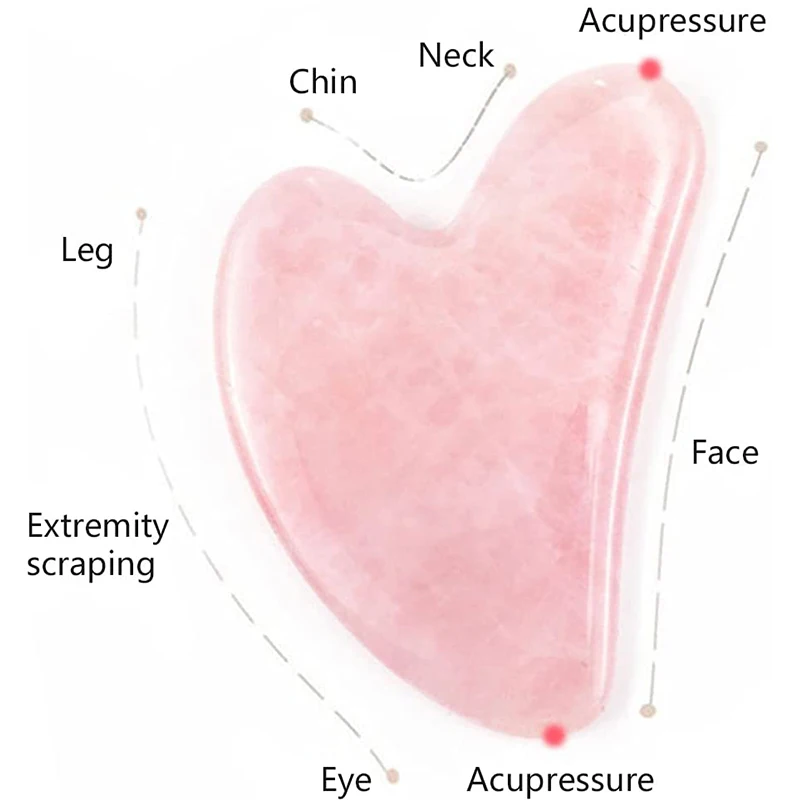 천연 괄사판 얼굴 미용 괄사 마사지 도구 피부 탄력 관리 얼굴 괄사 스파 테라피 얼굴 목 등 전신용