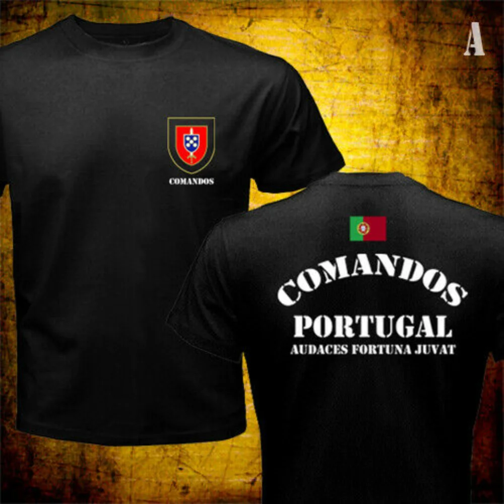 Men t shirt Portuguese Army Special Forces Commando Comandos Portugal Military T-shirt