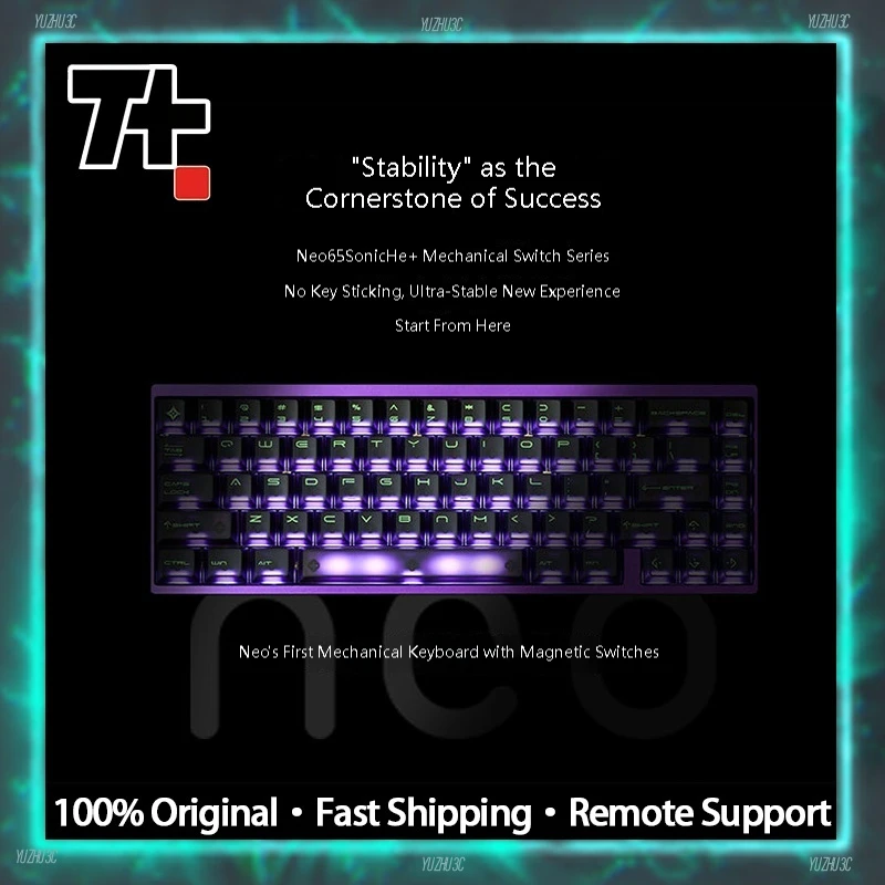 

Tick Type Neo65 Sonic He+ Gaming Keyboard CNC Aluminum Shell Support RT 0.01MM DKS SOCD MT TGL Dynamic RGB Hot Swappable Switch