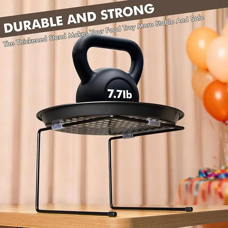 Iron Kitchen Storage Rack Pizza Rack Iron Electroplating Pizza Rack Simple Pizza Tray Support Anti Slip