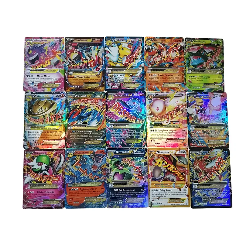 100-200pcs Pokemon Cards Vstar Vmax GX French Version Fun Flash Trading Card Christmas Birthday Gifts Card Table Games