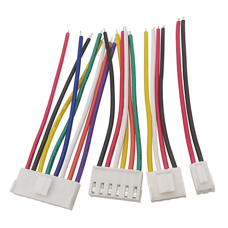 5PCS  VH3.96 Spacing VH 3.96mm 100/200/300mm  Single head Housing Plug Connector Wire Cable 2 3 4 5 6 7 8 9 10Pin
