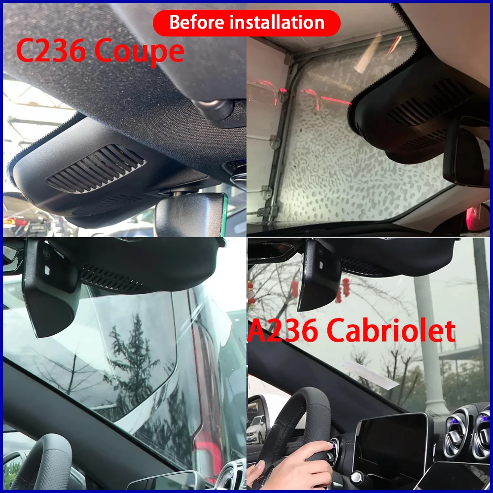 ZJCGO 4K Car DVR Dash Cam Wifi Front Rear Camera 24h Monitor for Mercedes Benz S Class W223 2021 2022 2023 2024 2025