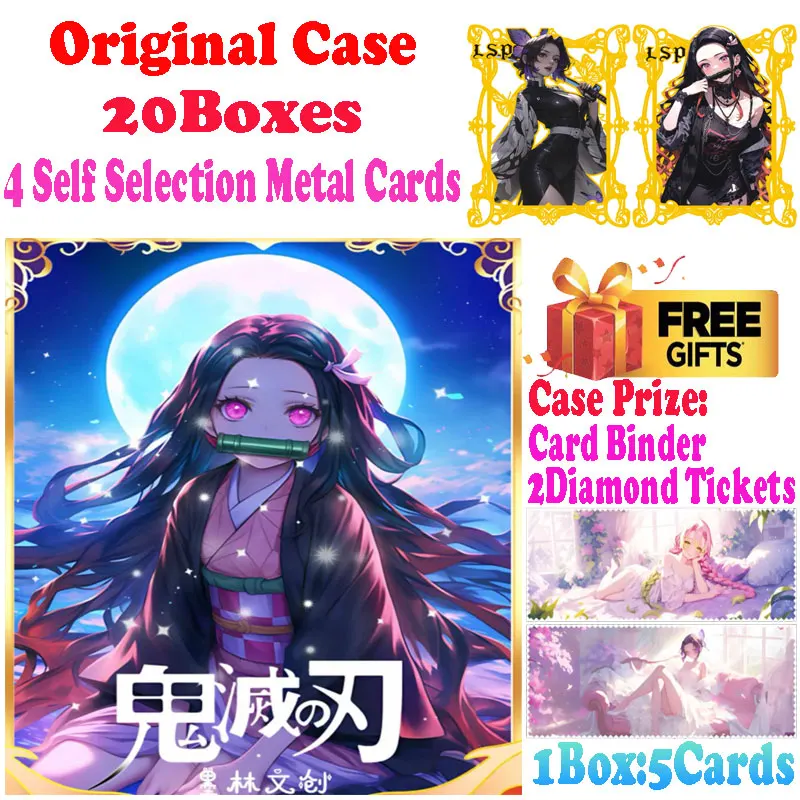 2024 Newest Case Wholesale Molin Culture Demon Slayer Colored Paper Card Shinobu Trading Mitsuri Tanjiro CCG TCG Hobbies Gift