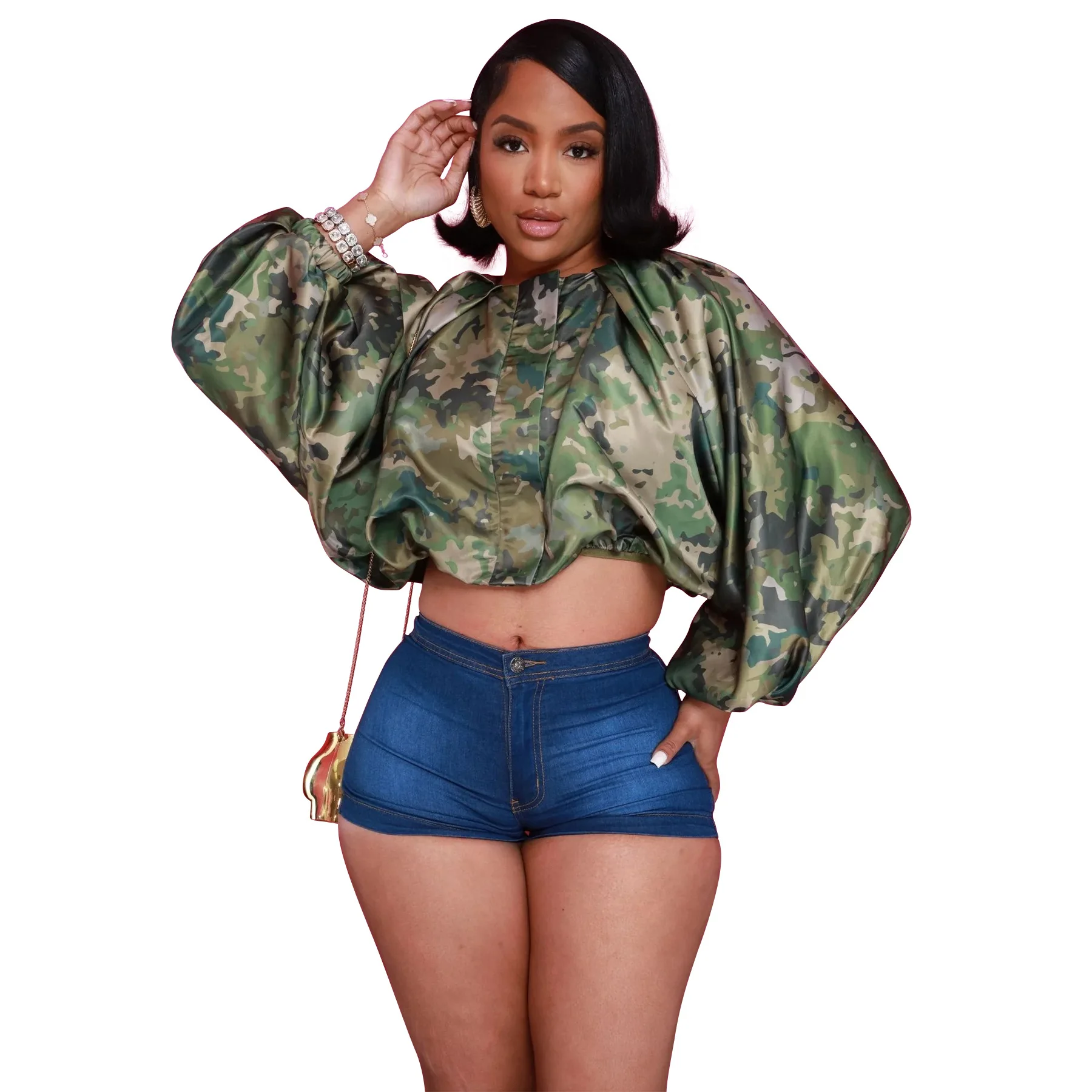 

Elegant Dashiki African Clothes for Women Autumn African Long Sleeve O-neck Polyester Solid Color Tops Shirt Africa Clothing
