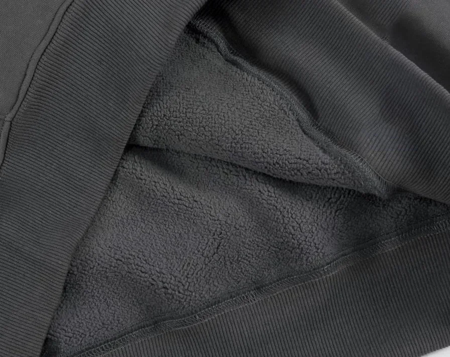 KELME Unisex Casual Pullover Hoodie Einfarbiger Sweatshirt Fleece Weich Kängurutasche Kordelzug Streetwear Locker Sitzendes Oberteil – Detail 6