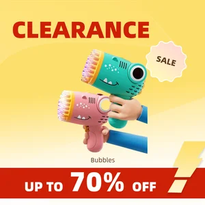 Clearance_40 Hole Dinosaur Bubble Handheld Bubble Machine, Electric Bubble Gun, Outdoor Wedding Party Toy_Continuous updates