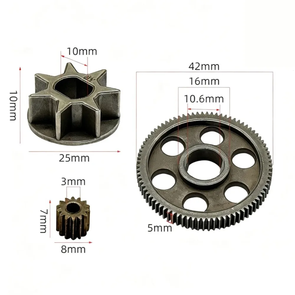 Electric Chain Saw Gear Set For Rechargeable Logging Saw Small Lithium-ion Battery Powered Electric Chain Saw Accessories