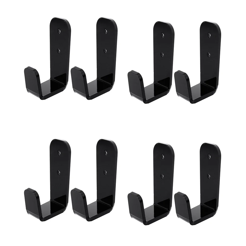 

4 Pairs Hockey Stick Rack Travel Wall Hooks for Coats Mountains Sticks Acrylic Poles Organizers