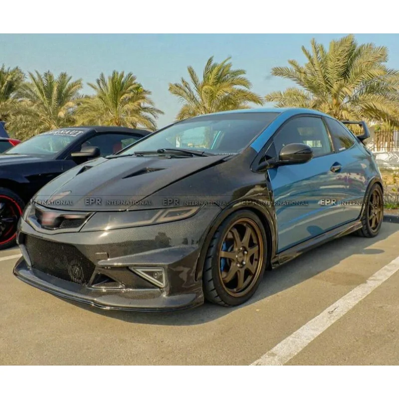 

Для Honda Civic FN2 FN Type R передний бампер - стиль MUG [крышка переднего бампера, запасная часть бампера]